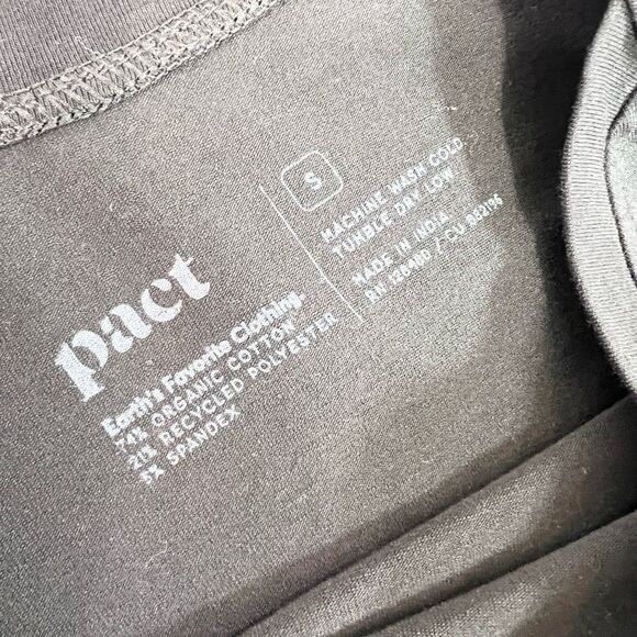 Pact Empire Waist Dress Womens Small Blue Crew Neck Long Sleeve Mini Outfit - Picture 3 of 8